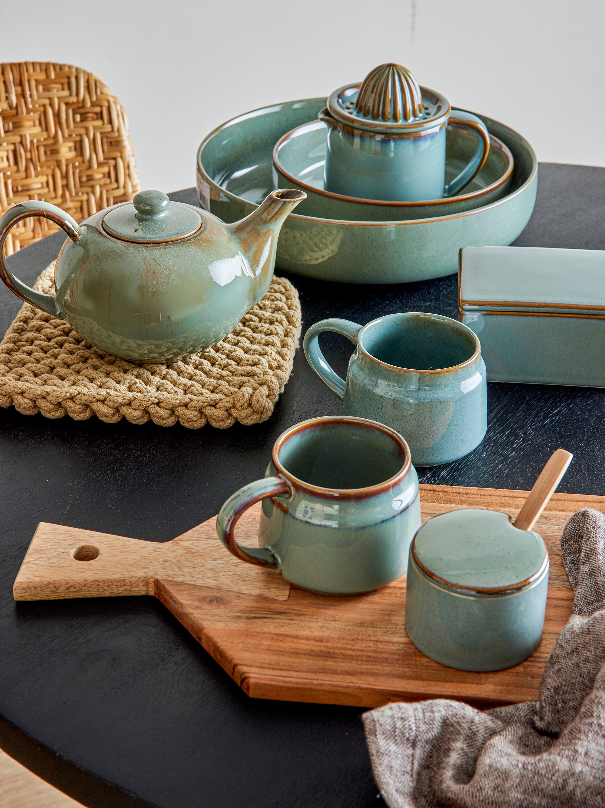 Bloomingville Becher - Pixie Tasse, Grün, aus Steingut