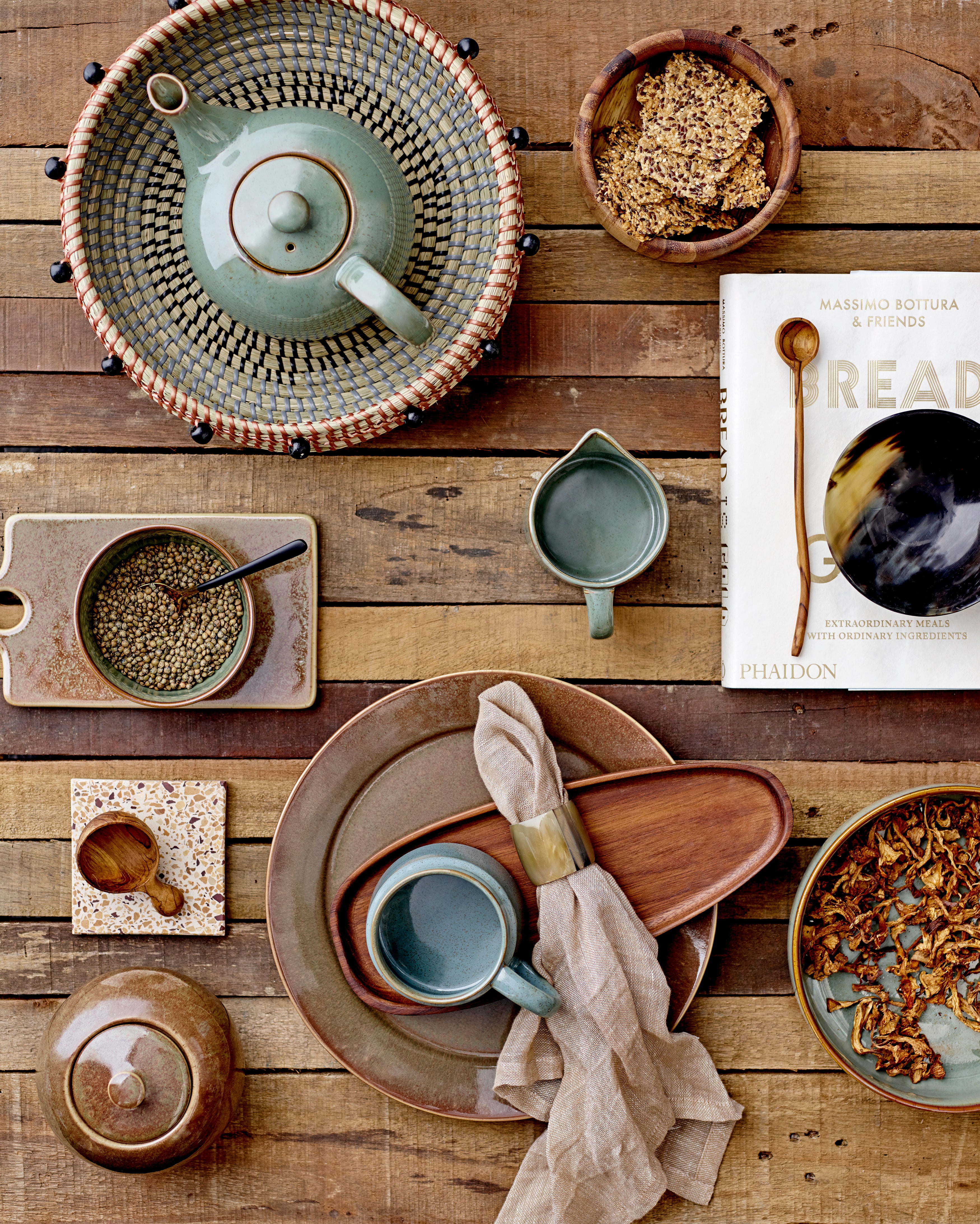 Bloomingville Becher - Pixie Tasse, Grün, aus Steingut