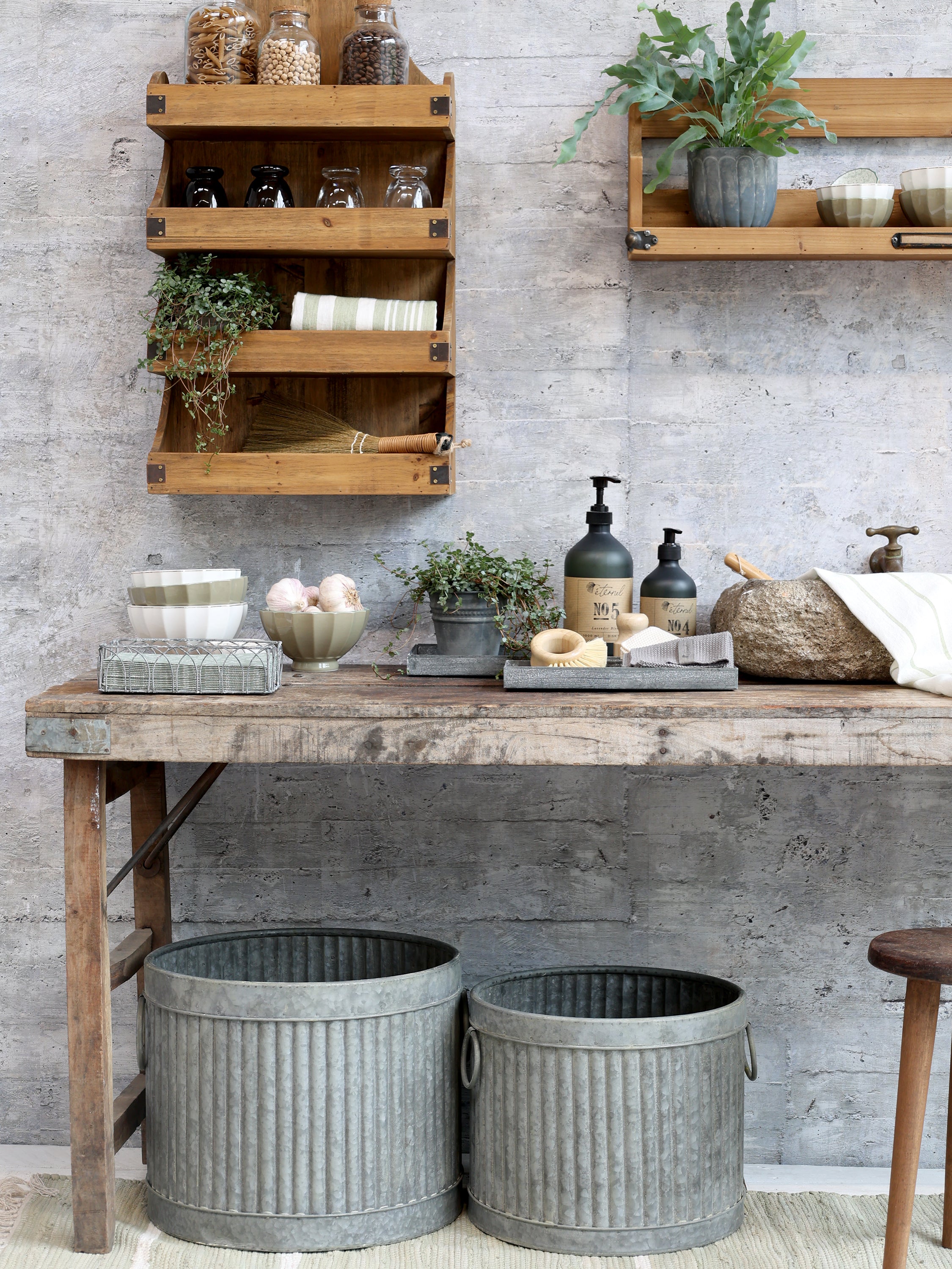 Chic Antique Serviettenhalter zink