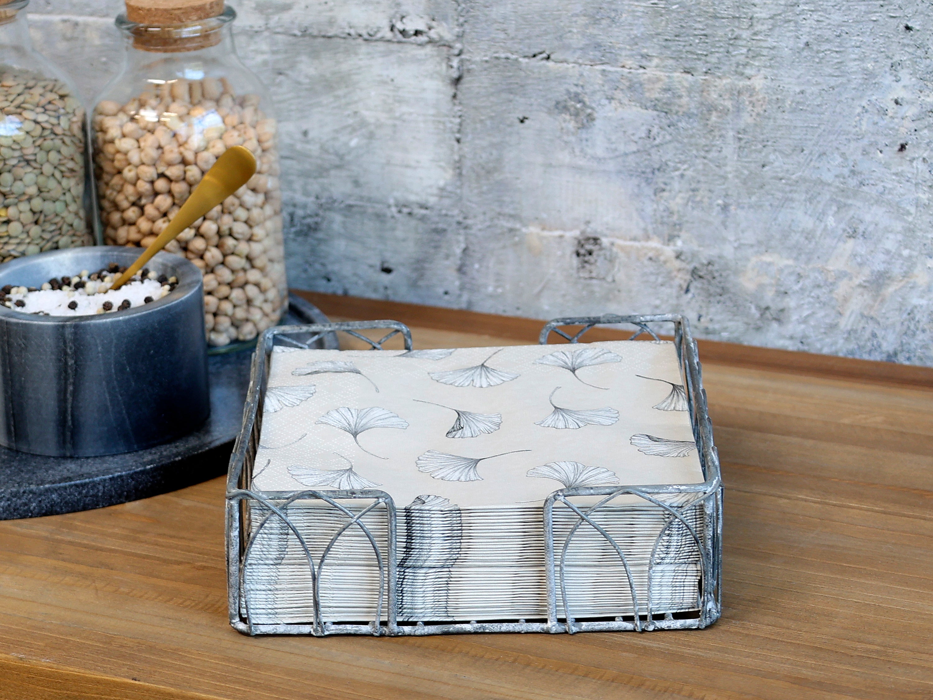 Chic Antique Serviettenhalter zink