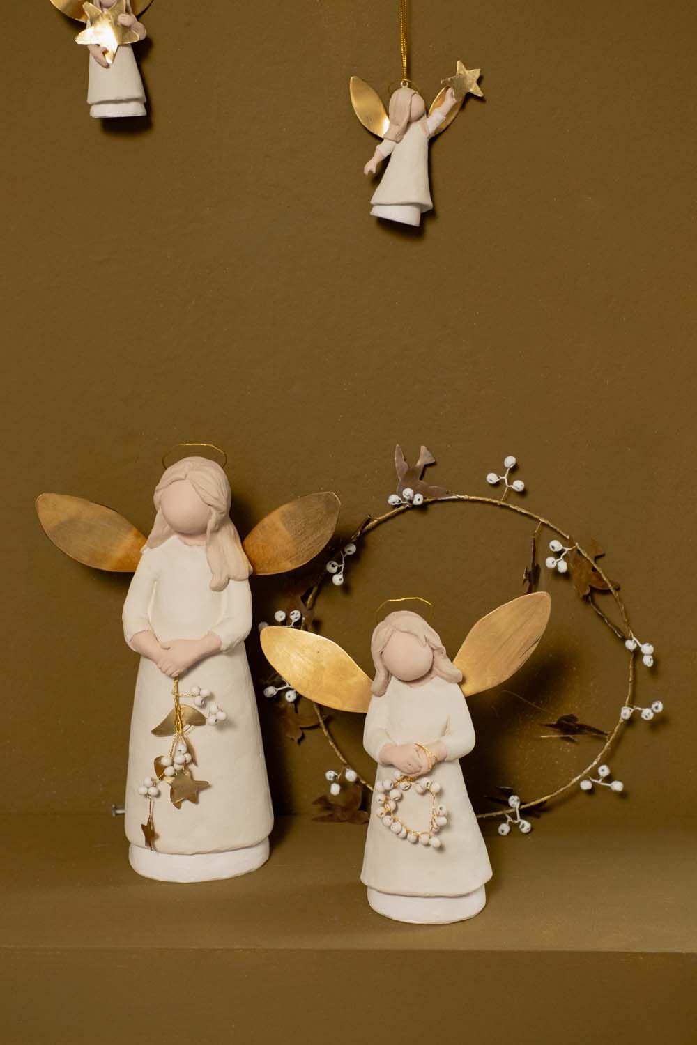 Home Society Kranz Dove - gold