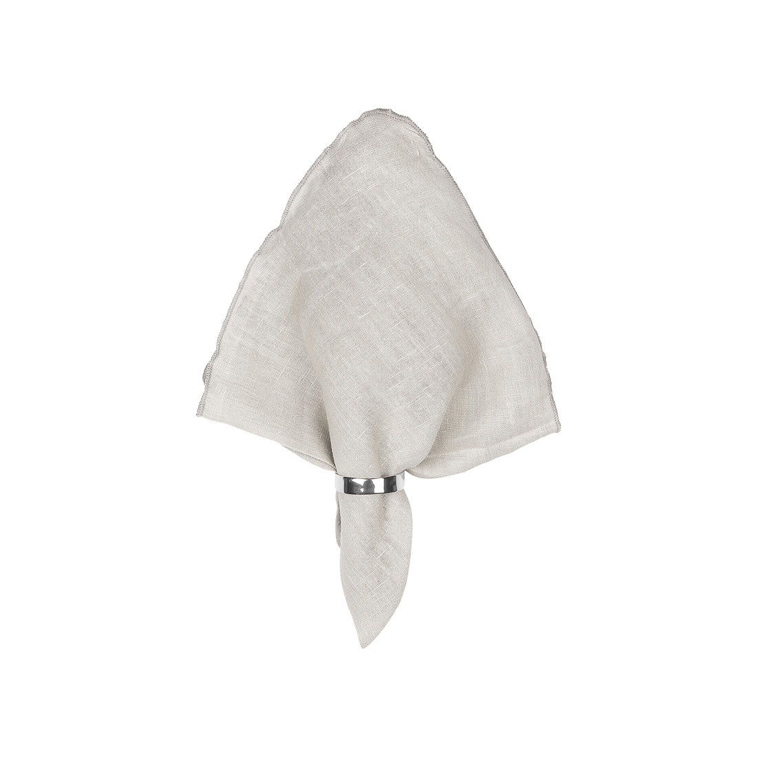 Broste Copenhagen Serviette Gracie hellgrau "High Rise", 100% Leinen