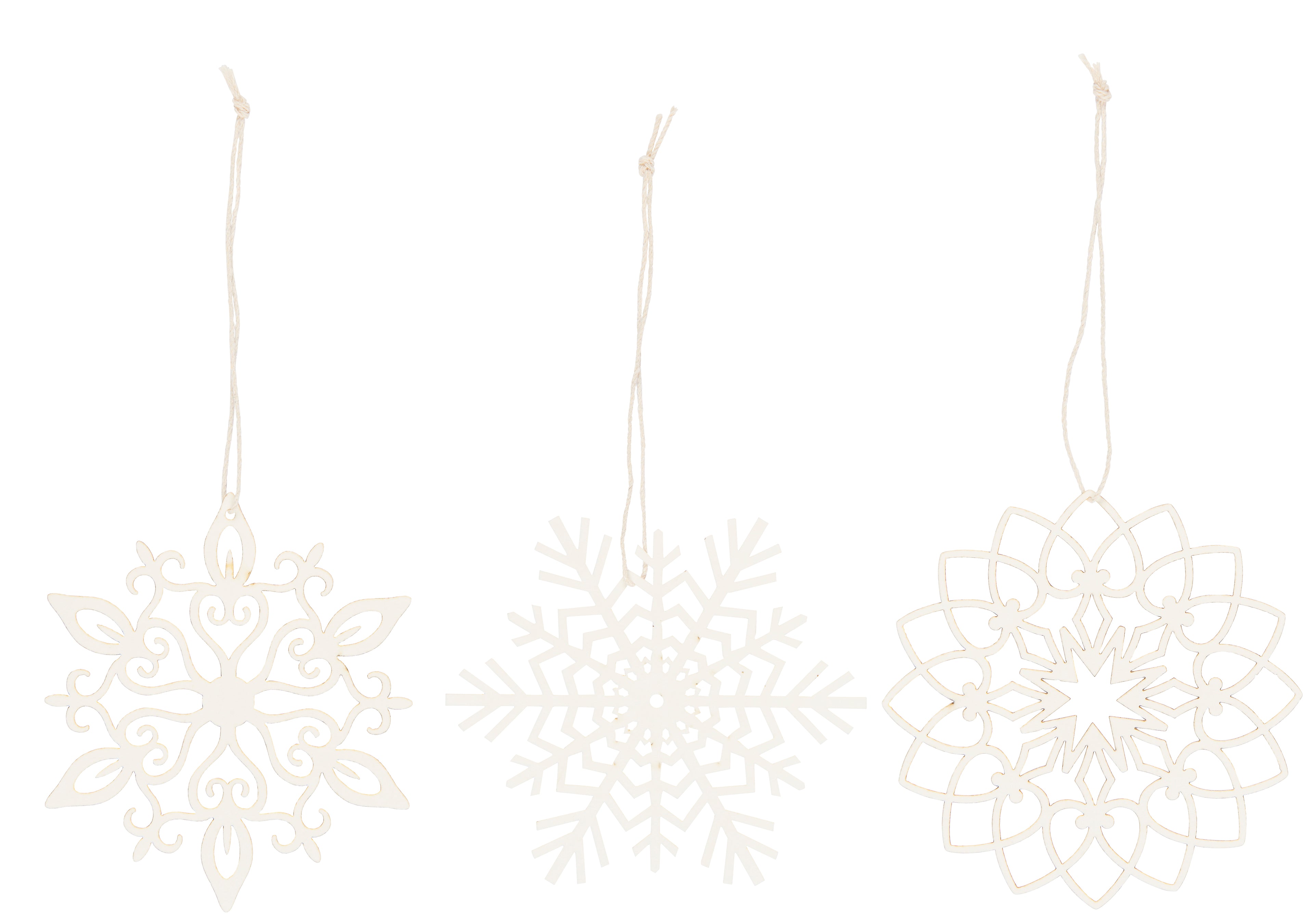Scherenschnitt Schneekristall 3 versch. Motive im 6er Set