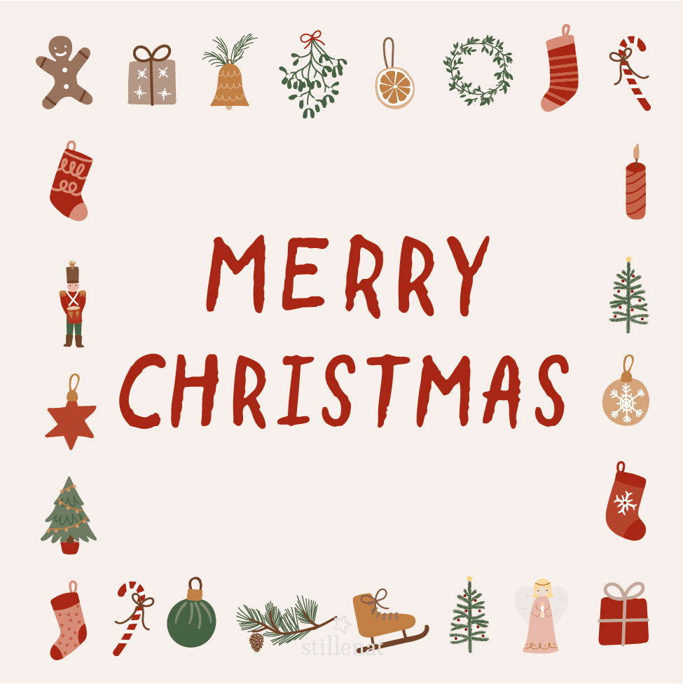 Serviette Merry Christmas und Weihnachtsmotive 20 Stck