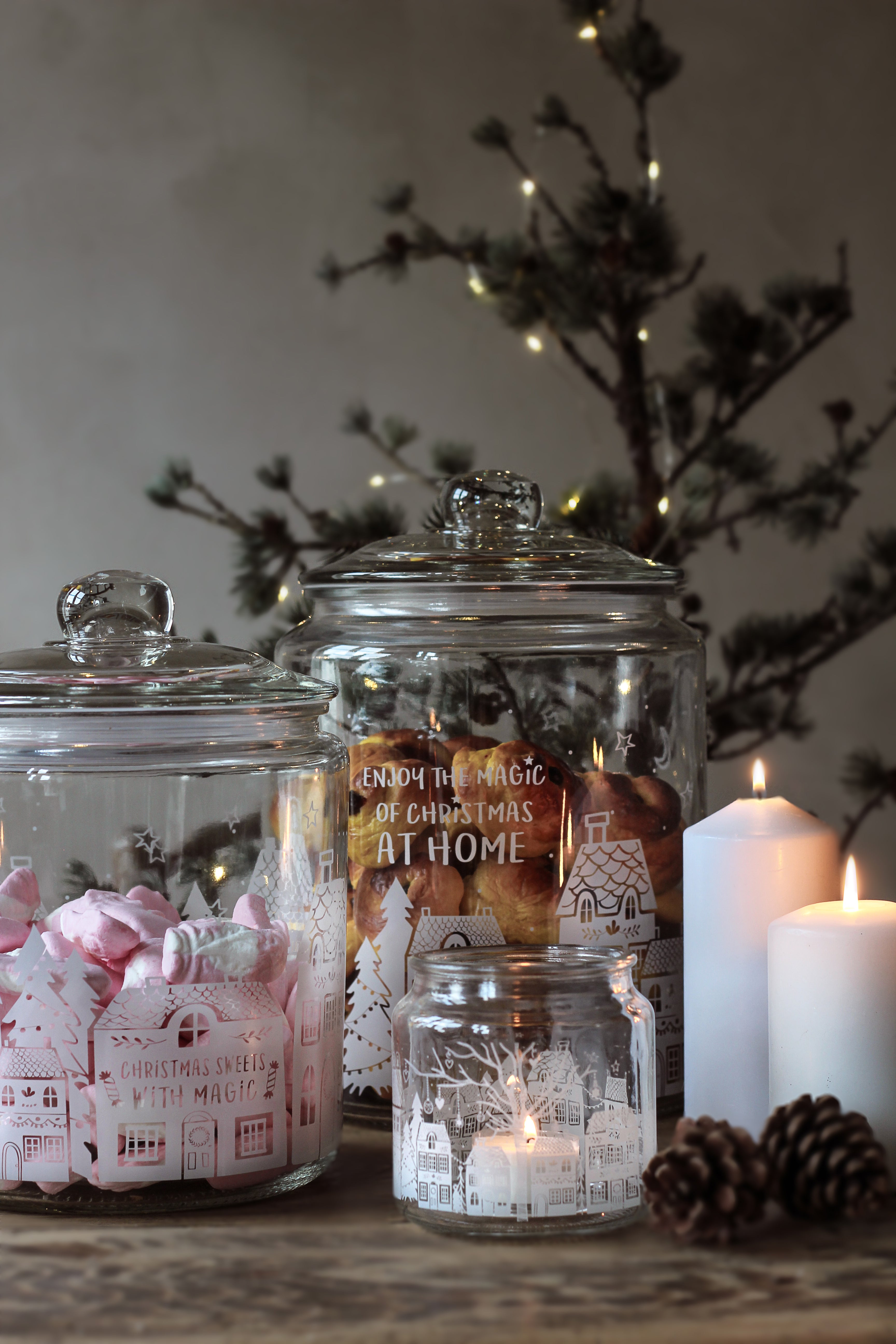 Majas Cottage Majas Vorratsglas  „Enjoy the Magic of Christmas at home"