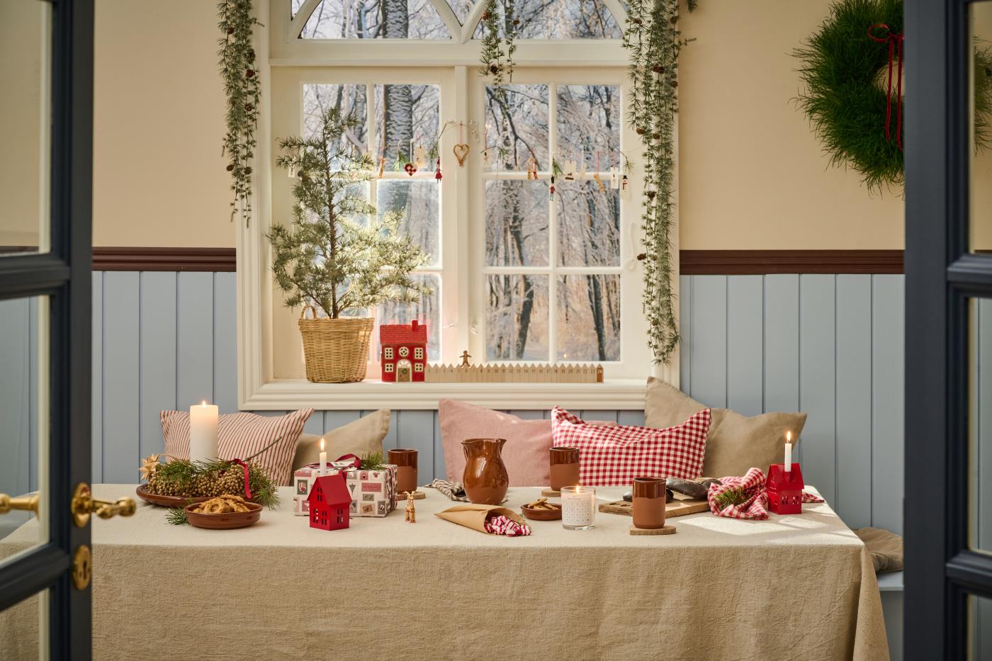 Ib Laursen Paraffinkerze im Glas,  1-24 für die Adventszeit