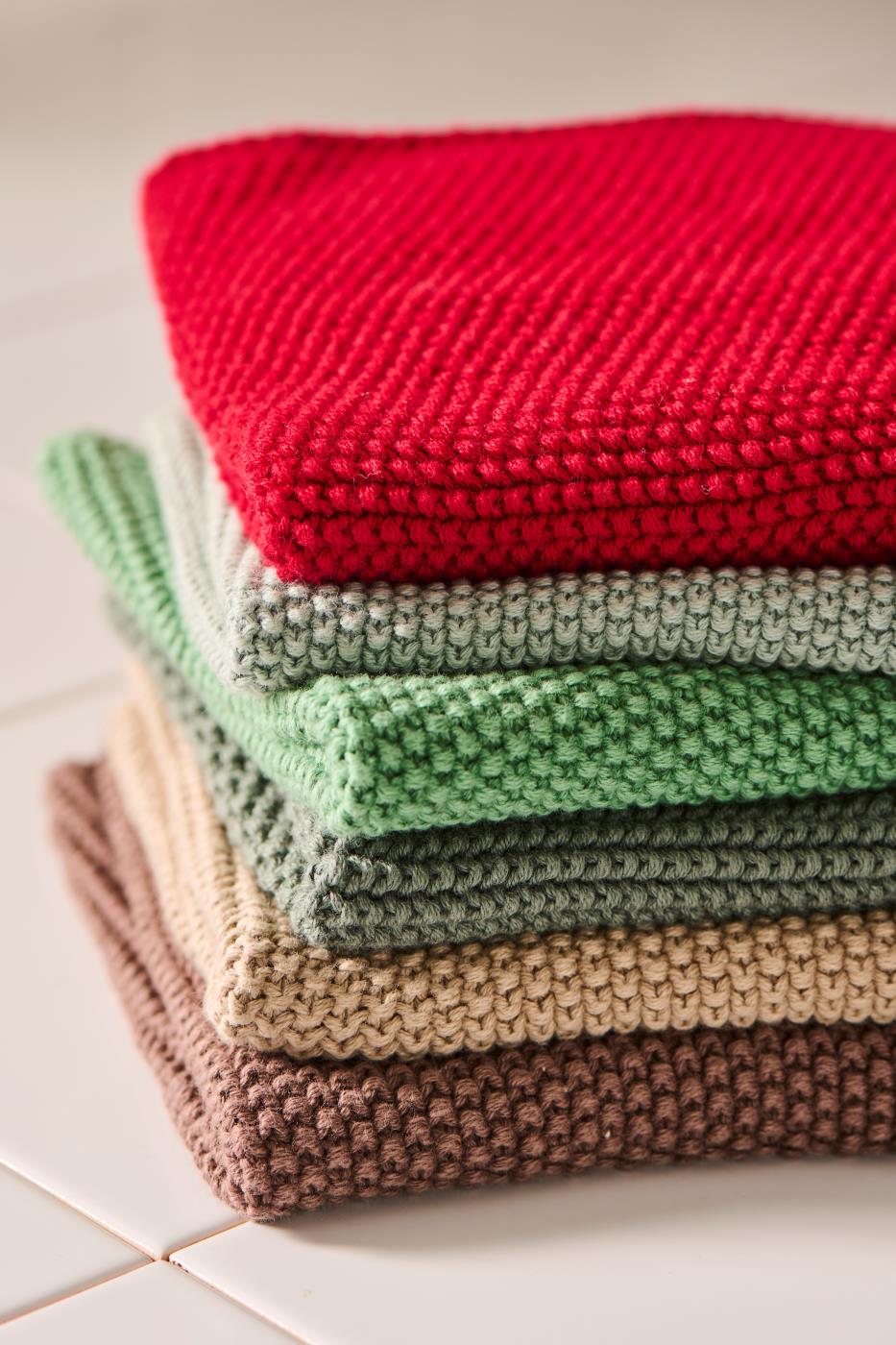 Ib Laursen Spüllappen Mynte Strawberry gestrickt