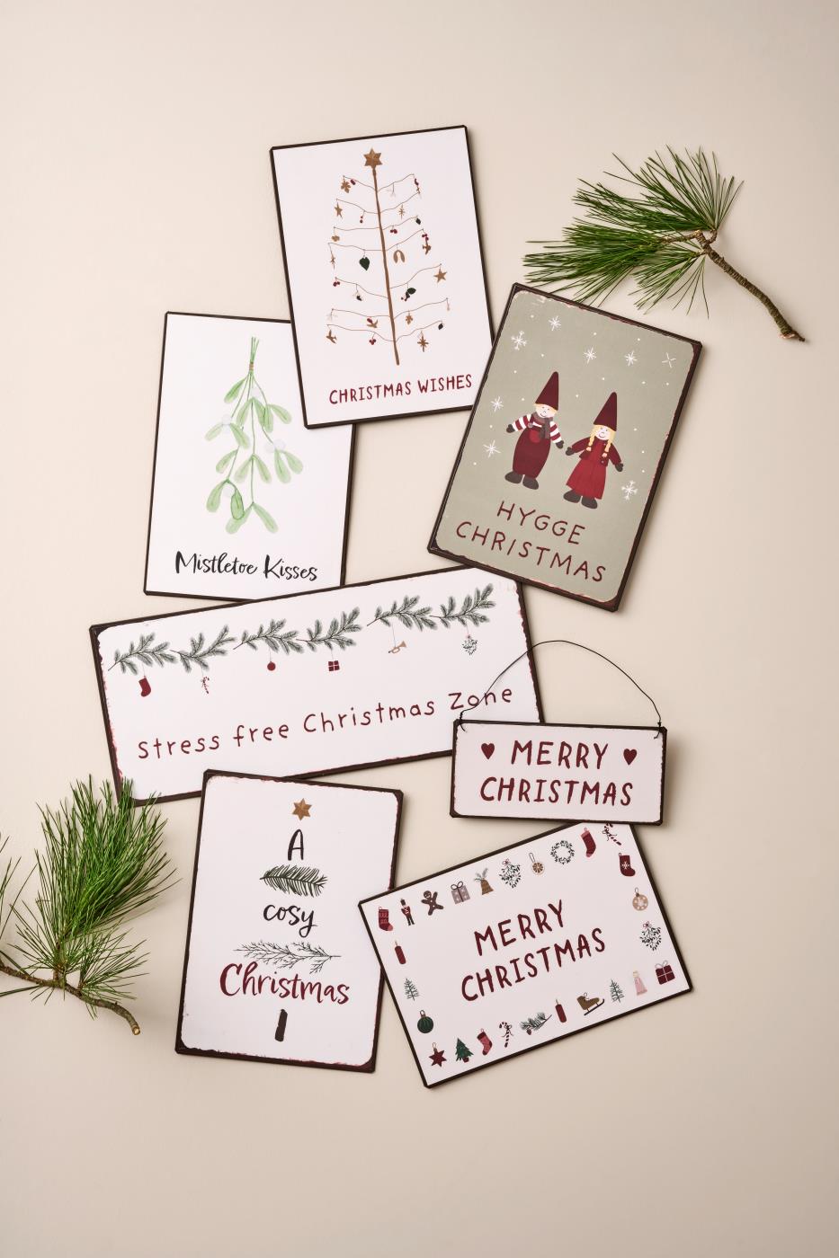 Ib Laursen Metallschild Hygge Christmas