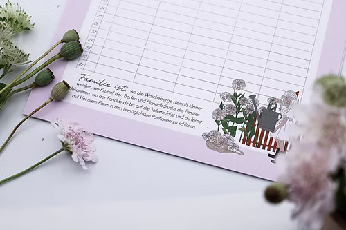 Verblühmeinnicht Jahreskalender - Der schwedische Familienkalender