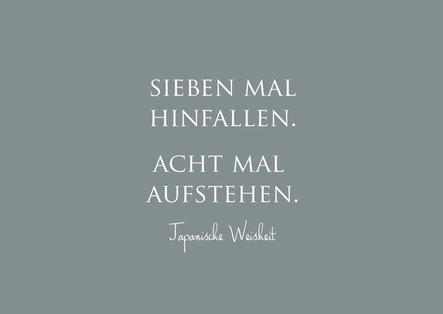 Postkarte "Hinfallen & Aufstehen..."