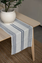 Storefactory Tischläufer "Karlevi" blau, klein 120x35cm