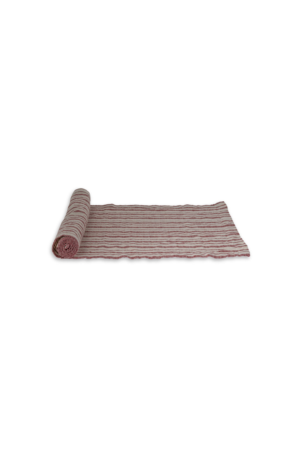 Storefactory Karlelund - Tischläufer, rot/natur, 120x35 cm