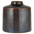 Kerzenhalter für 2,2 cm Kerze Ragnhild dunkelbraun - unebene Glasur