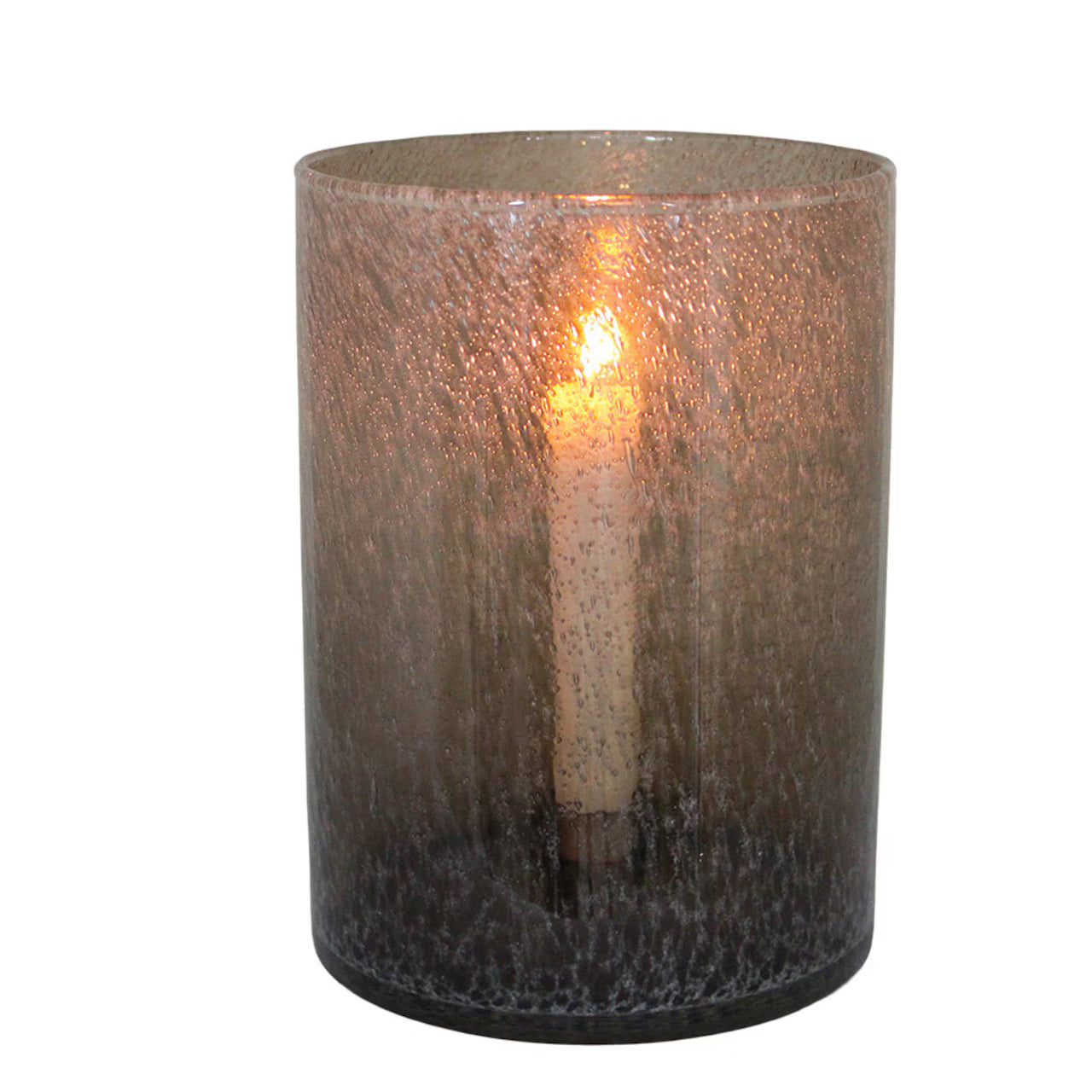 Strömshaga Kerzenhalter Glas Laterne "Elvira" dunkelbraun