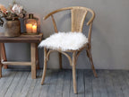 Chic Antique Pelzimitat/ Fell , L40/B40 cm weiß