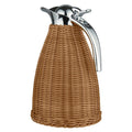 Thermoskanne braun Polyrattan handgeflochten 1,5 l