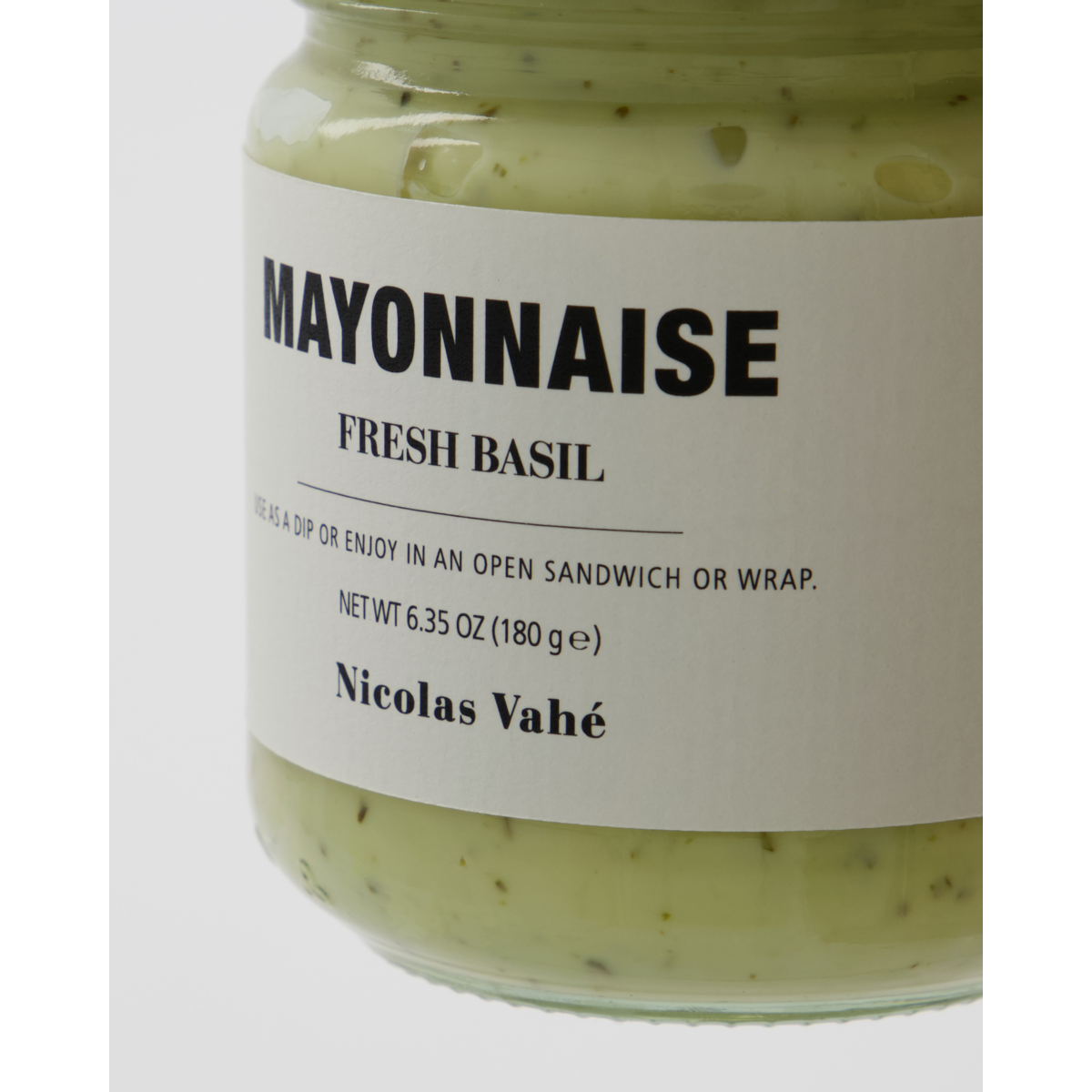 Nicolas Vahé Mayonnaise, Fresh Basil/Basilikum, 180 g