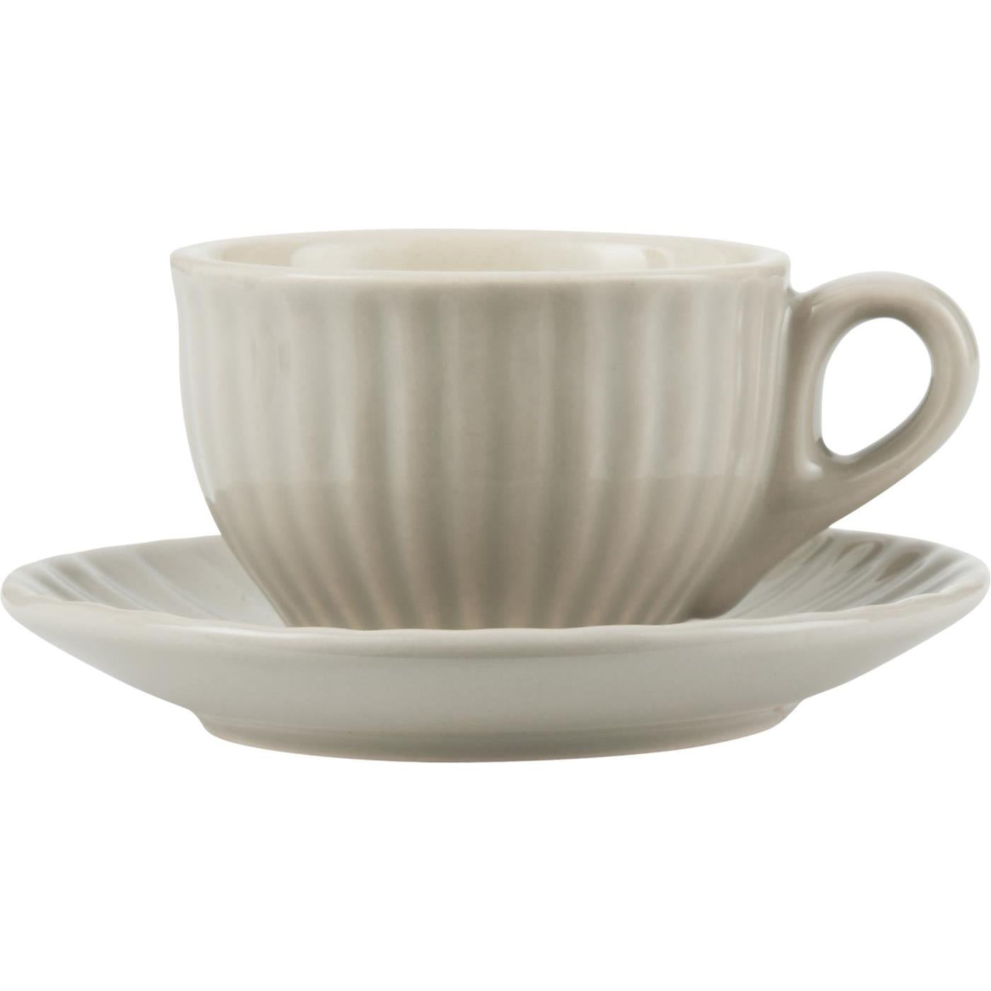 Ib Laursen Mynte Espressotasse mit Unterteller, latte