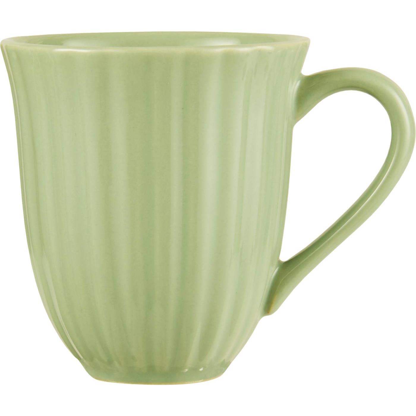 Ib Laursen Mynte Tasse mit Rillen, Farbe Wasabi