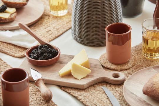 Ib Laursen Schneidebrett mit schrägem Top, Akazienholz