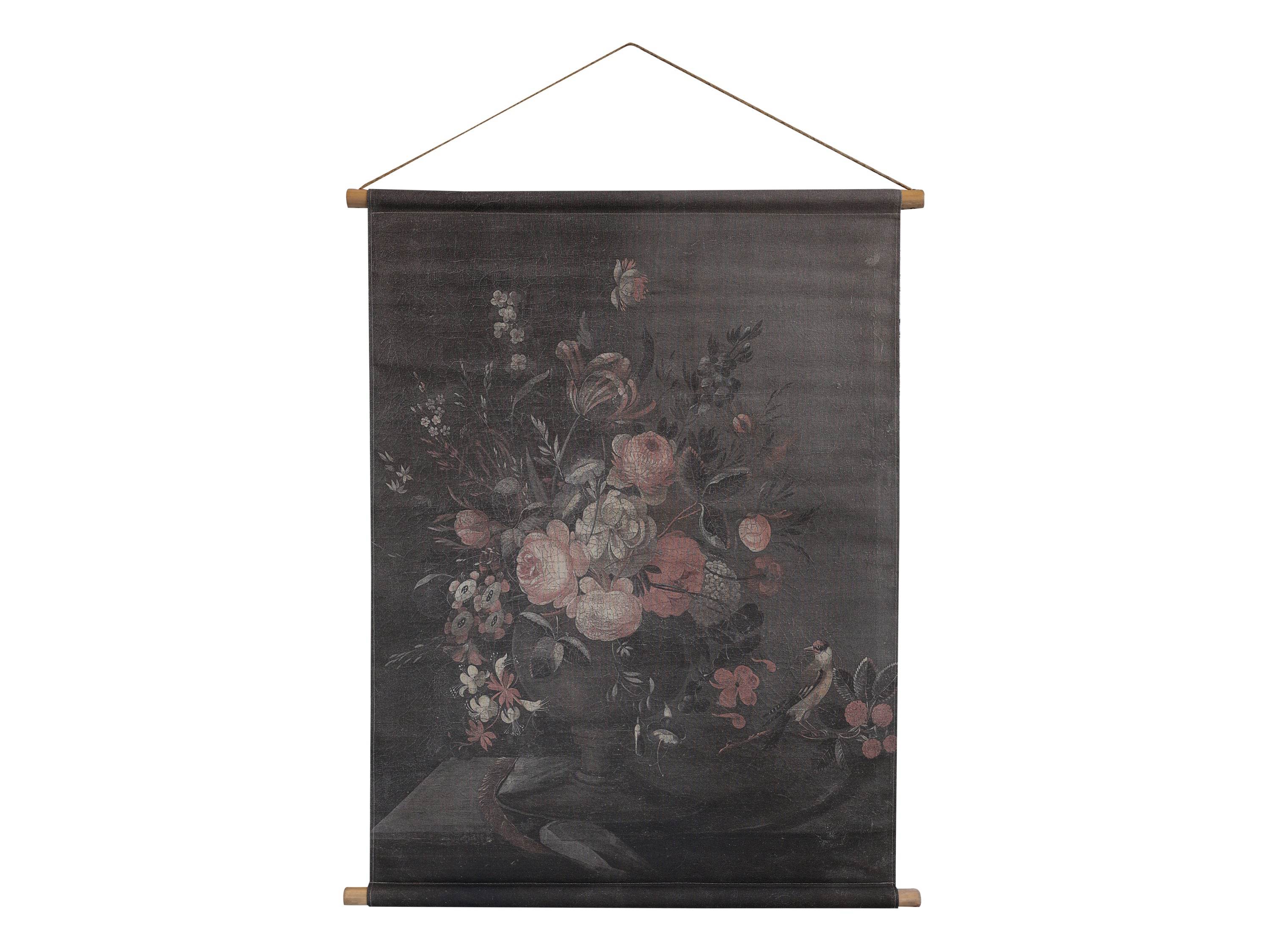 Chic Antique Leinwandbild mit Blumendruck