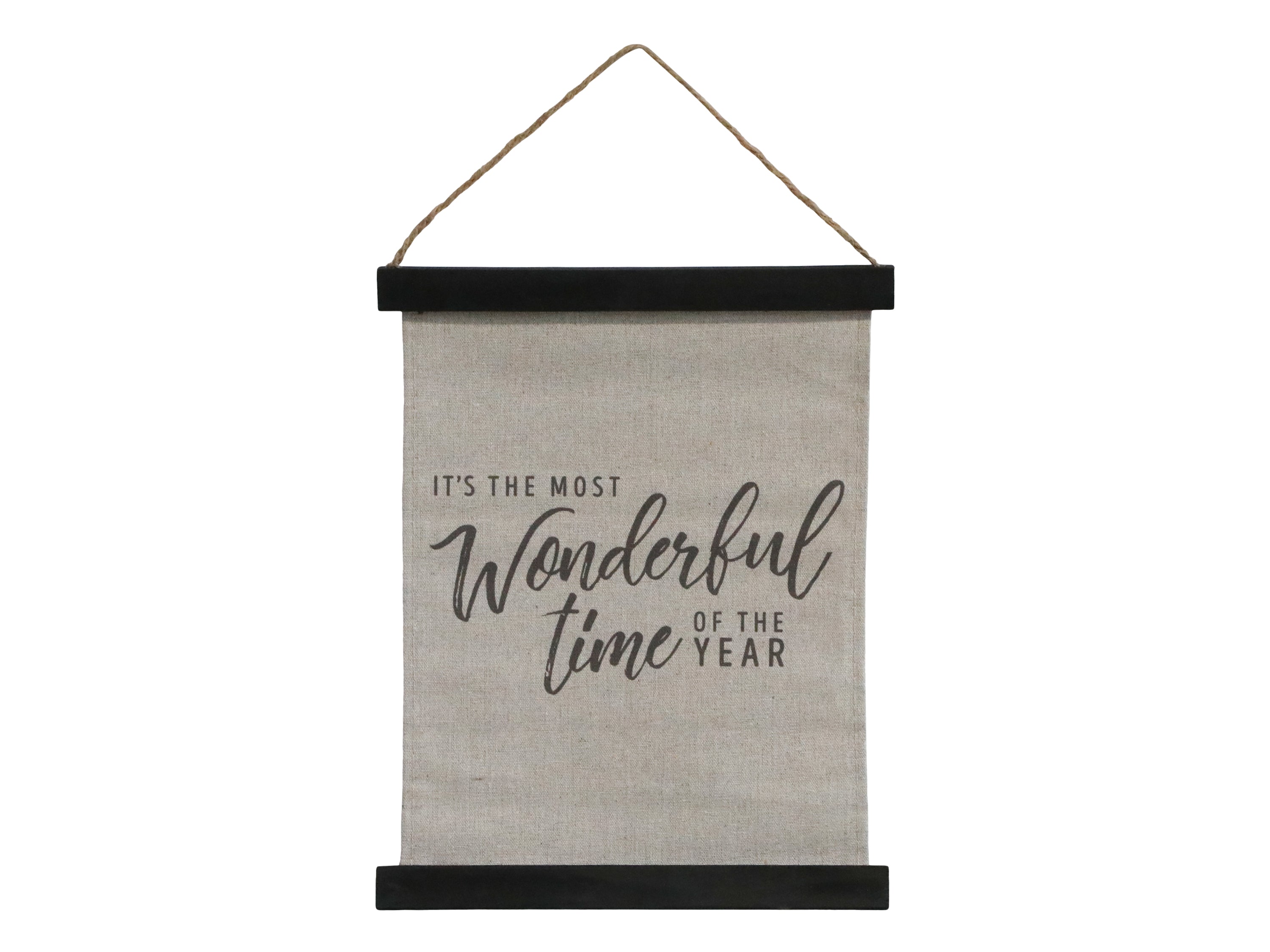 Chic Antique Leinwandbild "the most wonderful time" antique schwarz