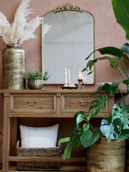 Chic Antique Spiegel mit Dekor Messing 91x61x3