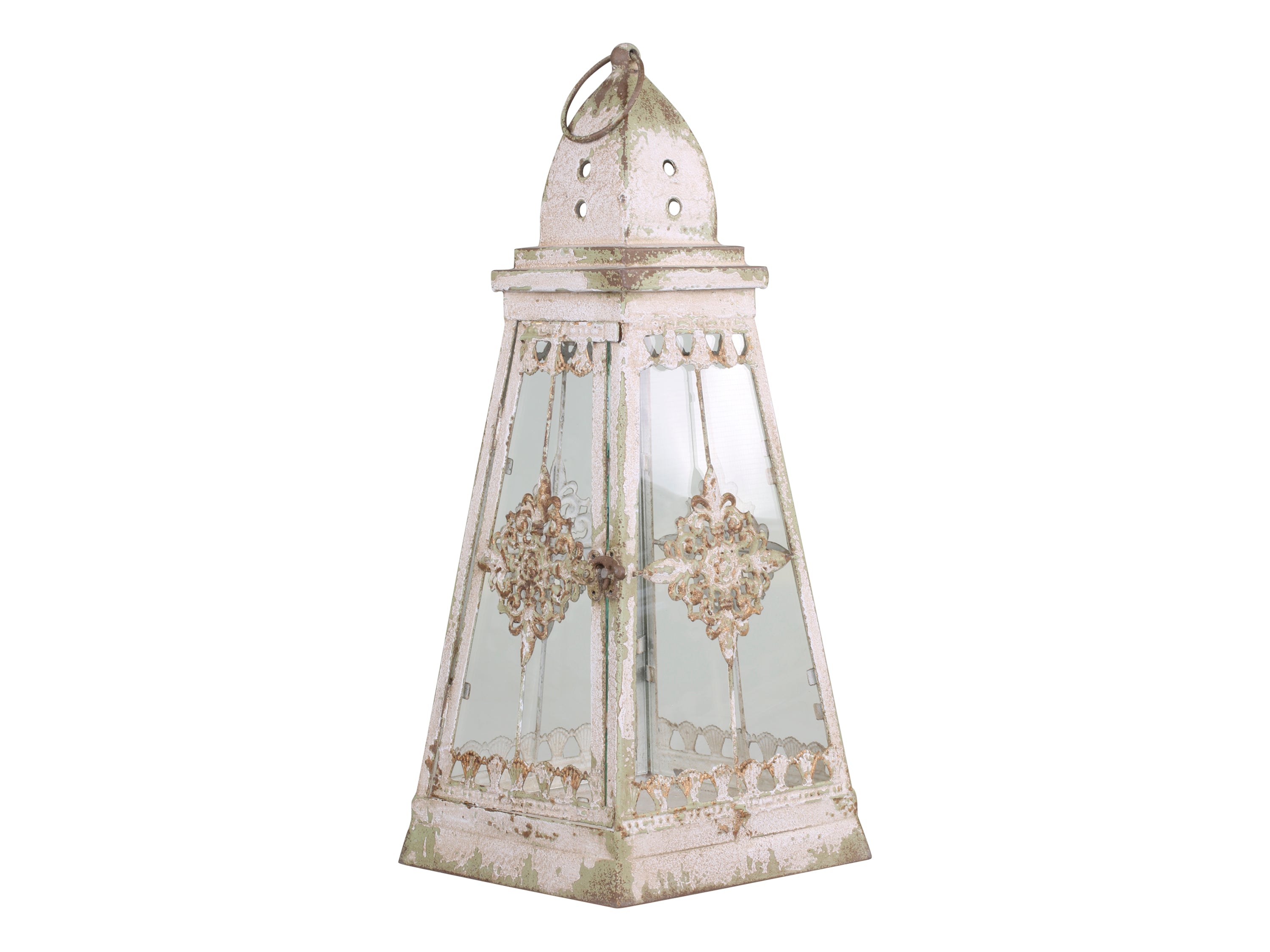 Chic Antique Laterne antique creme groß