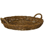 Tablett Weidengeflecht rund mit 2 Henkeln D: 55cm