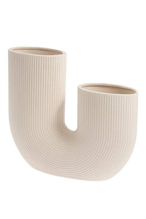 Storefactory Vase Stråvalla beige, Keramik