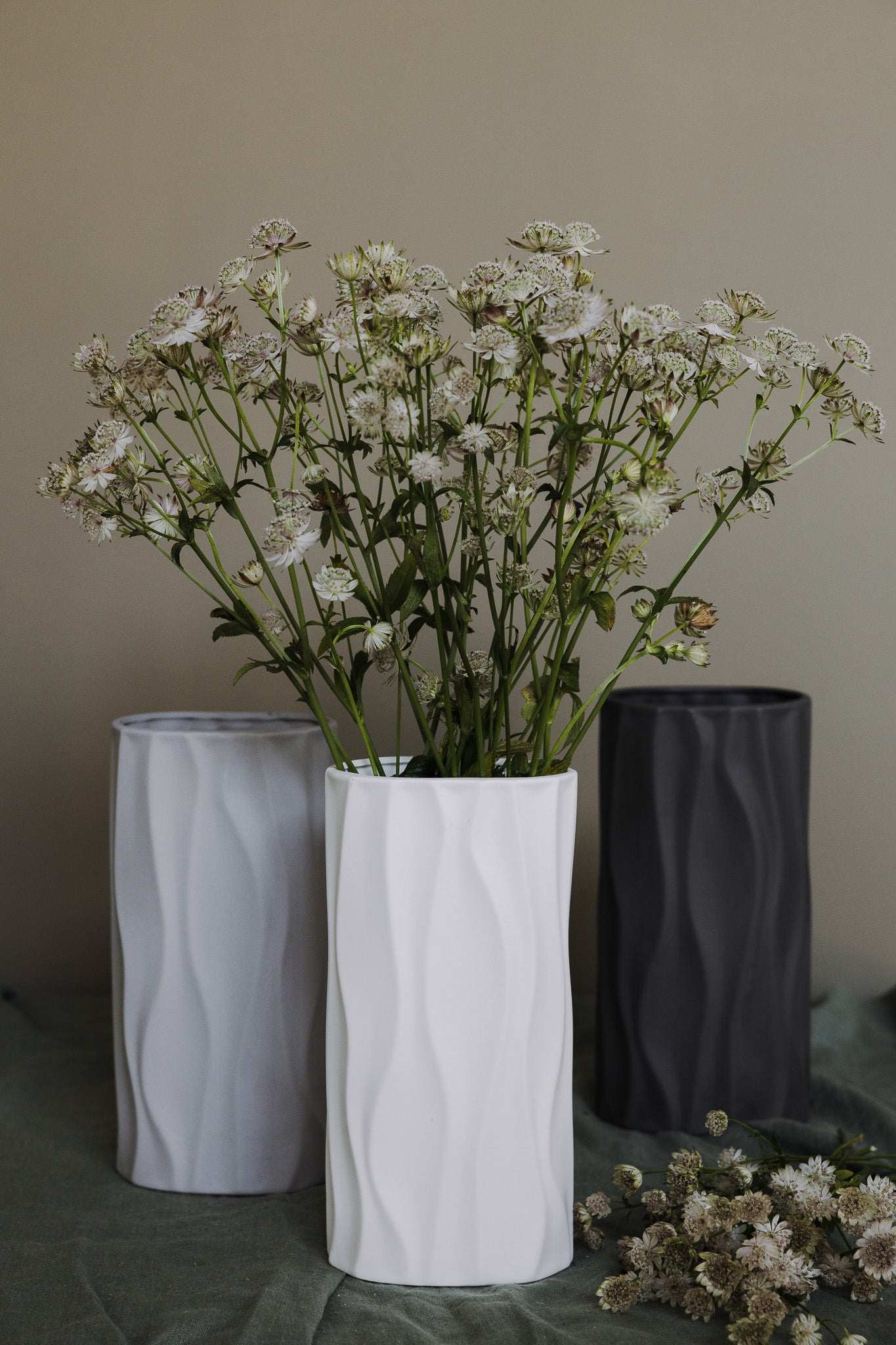 Storefactory Vase Enviken weiß, Keramikvase, 24cm