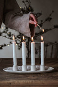 Majas "Winterheart" Adventskerzenhalter, weiß