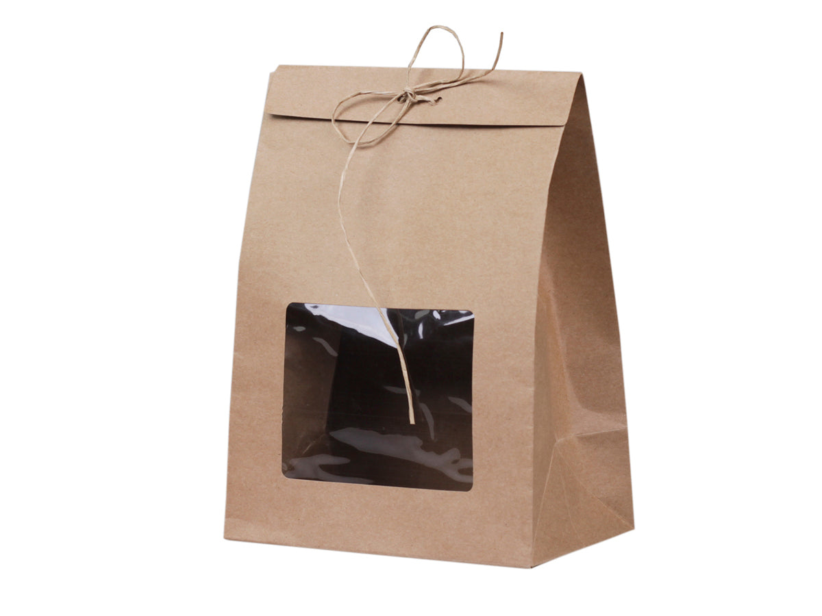 Chic Antique Geschenktüte mit Fenster, groß