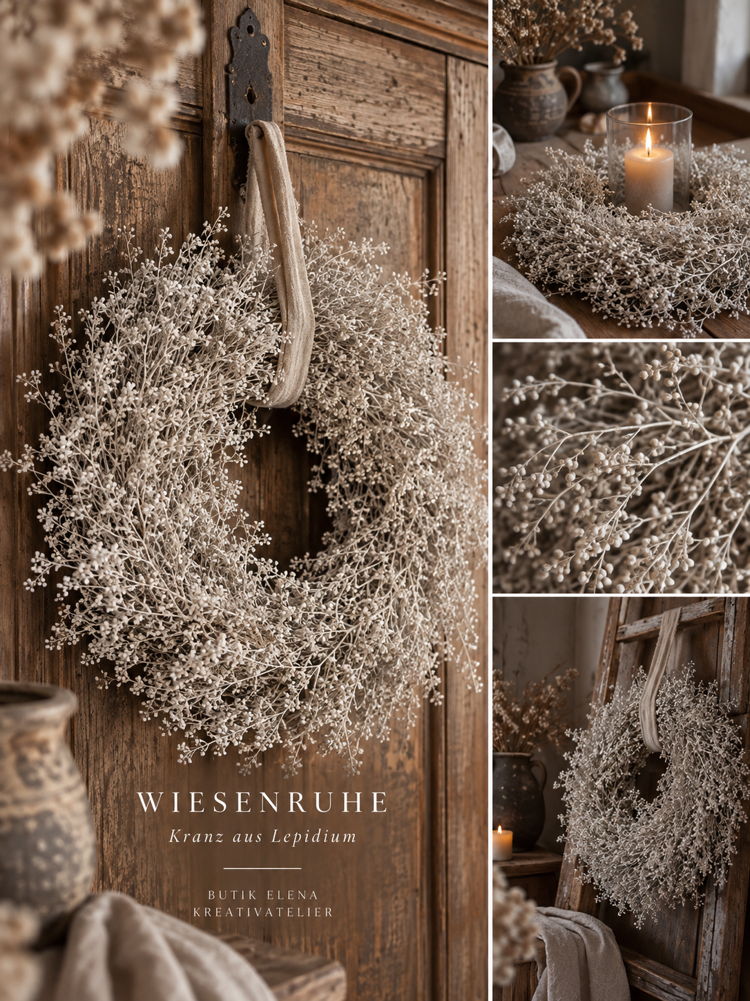 Kranz aus Lepidium "Wiesenruhe" Ø ca. 35 cm