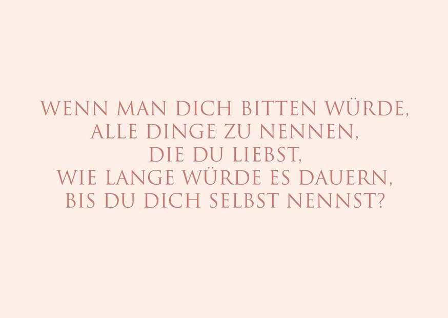 Postkarte "Du und Deine Liebe…"