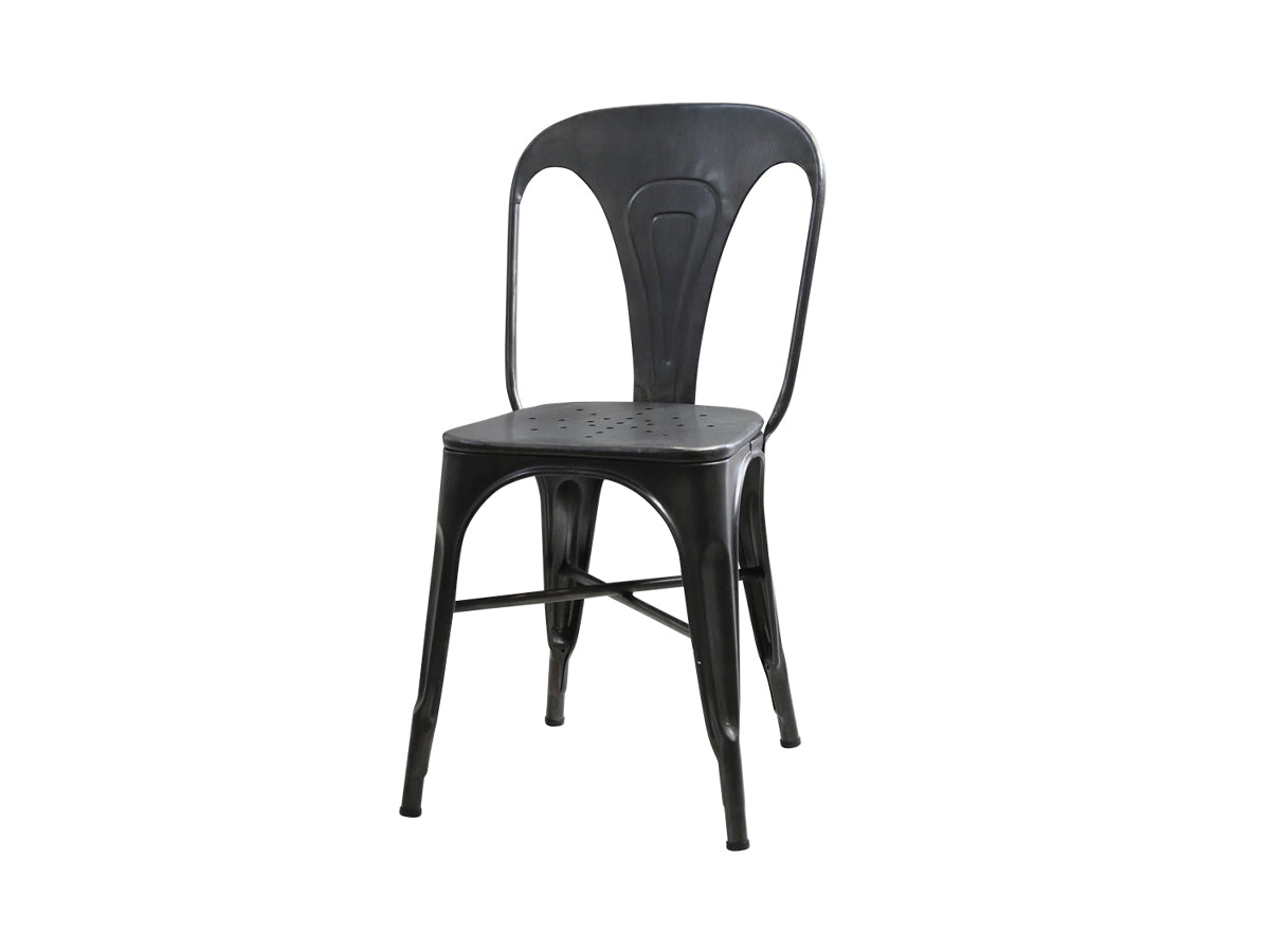 Chic Antique "Factory" Stuhl antique kohle