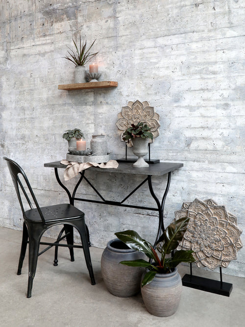 Chic Antique "Factory" Stuhl antique kohle