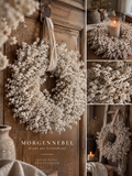 Kranz aus Leinenkraut - "Morgennebel" misty white