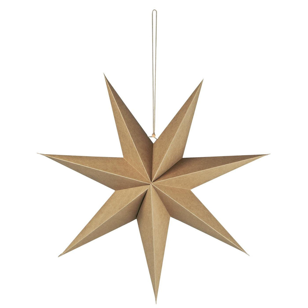 Ib Laursen Stella Papierstern Natur – 60 cm Weihnachtsstern