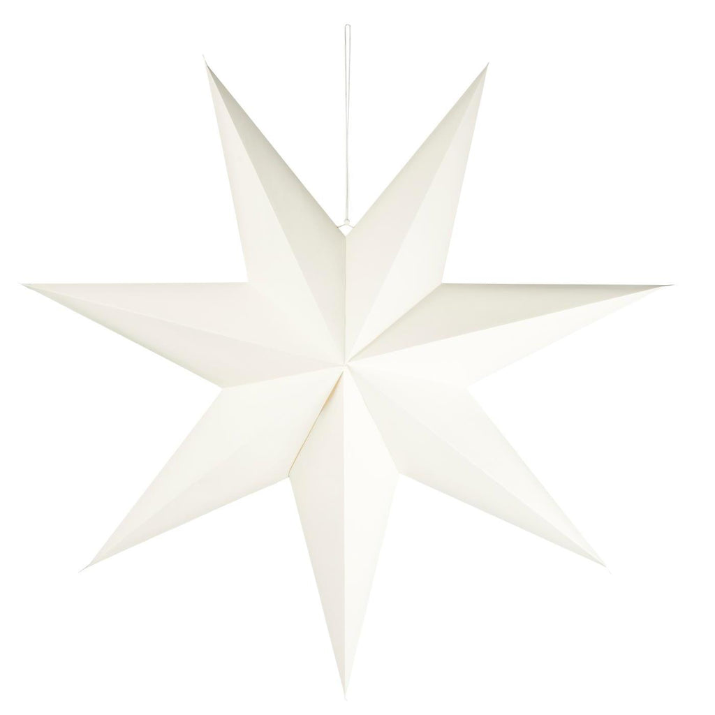 Ib Laursen Stella Papierstern Weiß – 90 cm Weihnachtsstern