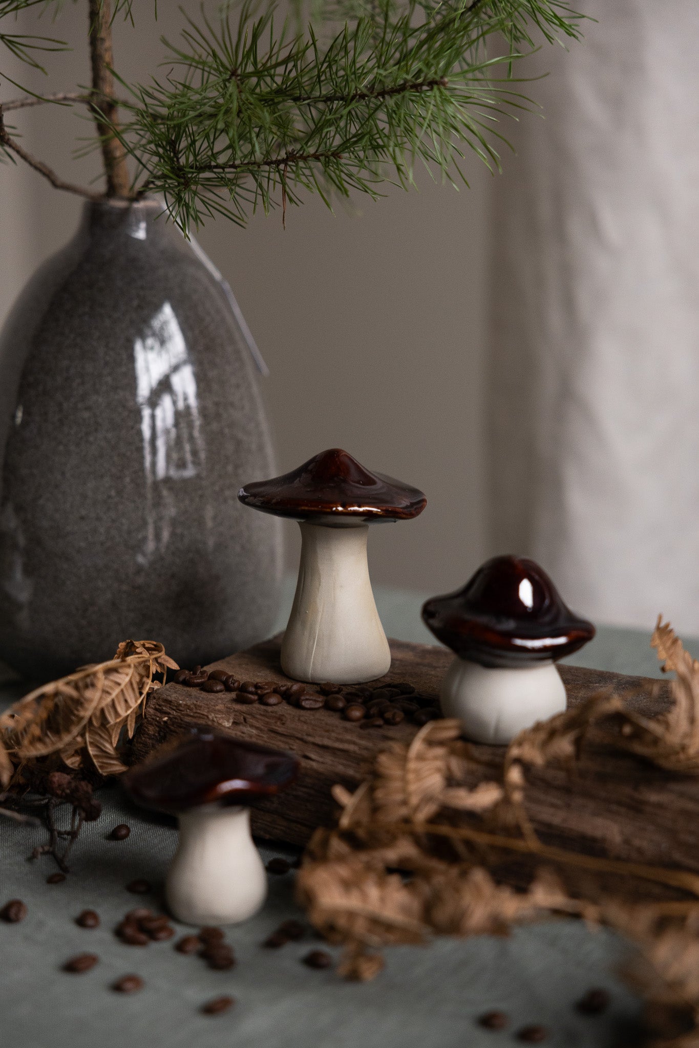Storefactory Skogsryd - braunes Pilzdekoobjekt, 6 x 7 cm