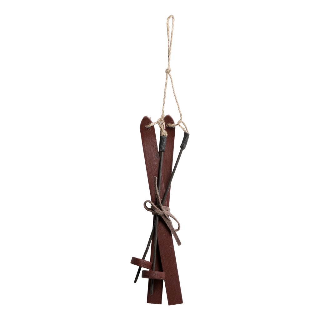 Chic Antique Vintage Ski red