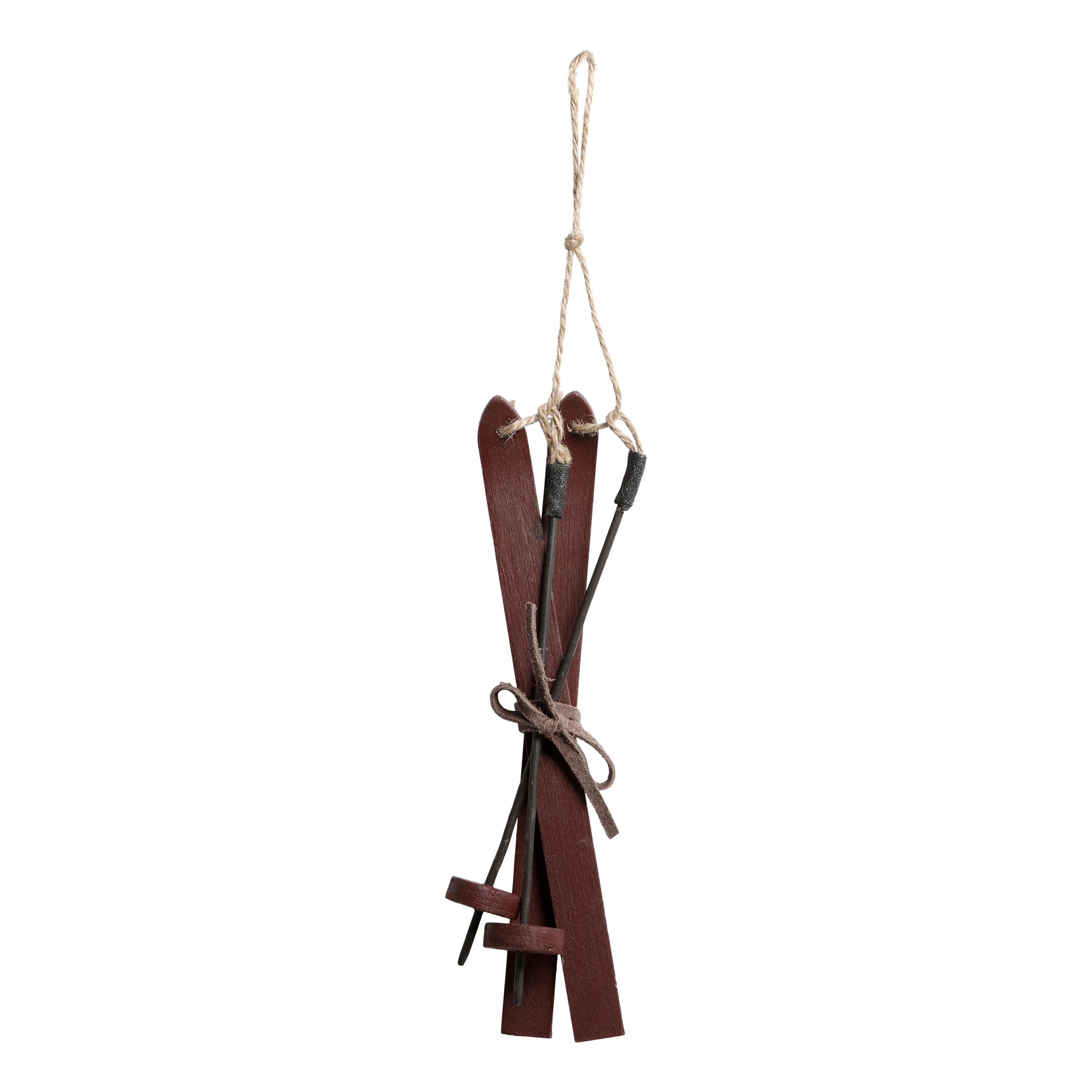 Chic Antique Vintage Ski red