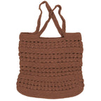 Ib Laursen gehäkelte Tasche braun