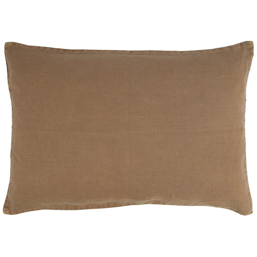 Ib Laursen Kissenbezug cognac aus 100% Leinen