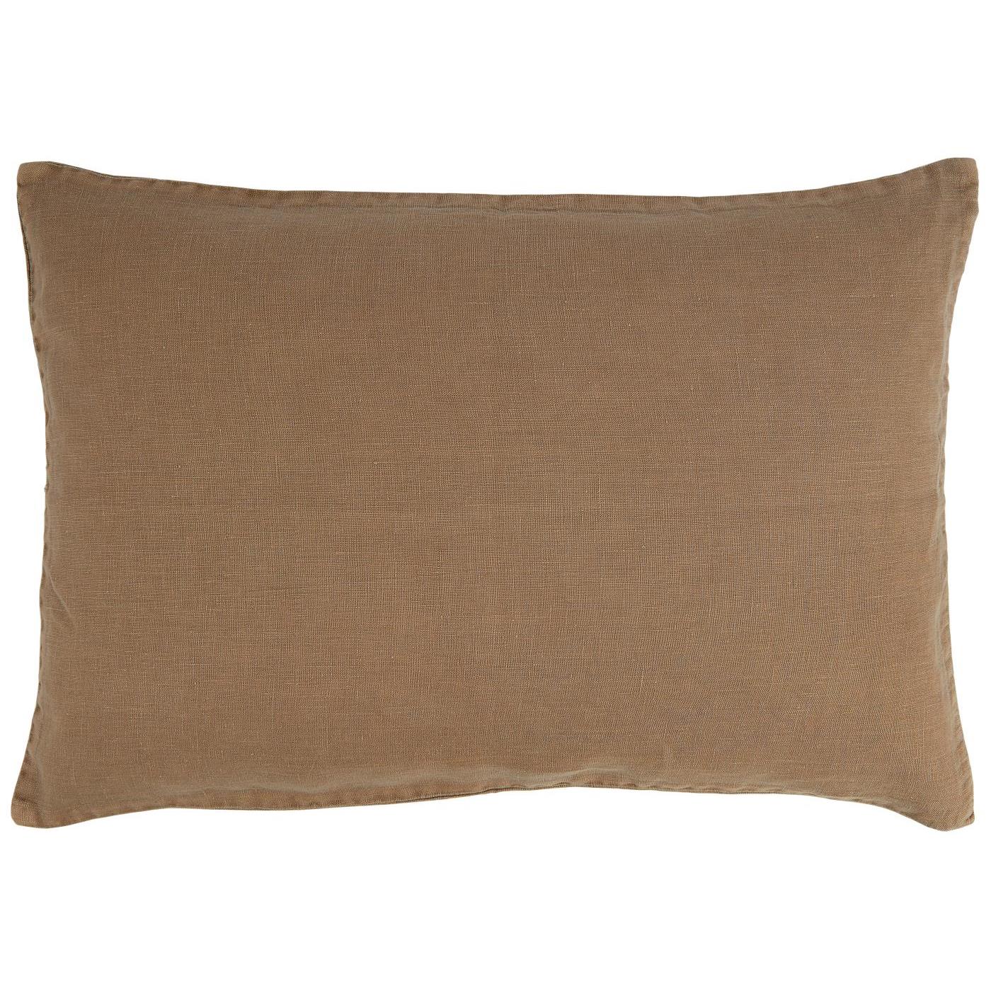 Ib Laursen Kissenbezug cognac aus 100% Leinen