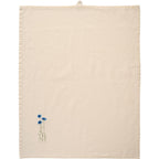 Ib Laursen Geschirrtuch "Flora" mit blauen Kornblumen butter cream
