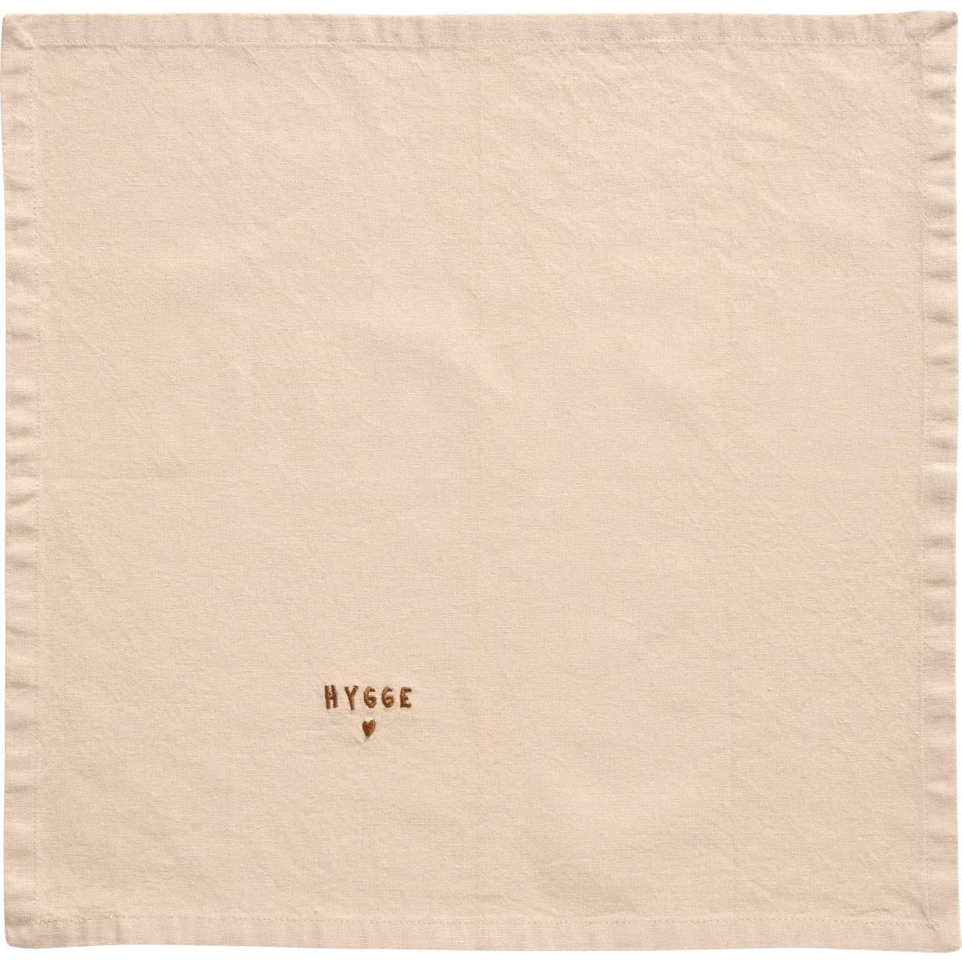 Ib Laursen „Tradition – Hygge“ Stoffserviette, Leinenfarben (40 × 40 cm)