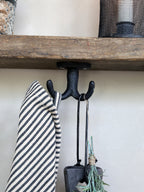 Chic Antique Haken mit 2 Haken schwarz