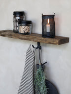 Chic Antique Haken mit 2 Haken schwarz